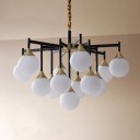 Loft Industry Modern - Finland Black Down Chandelier